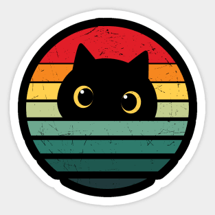 Peek A Boo Cat Sticker